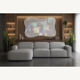 Olio Selezione Sofa w kształcie litery L Tkanina Raven 7